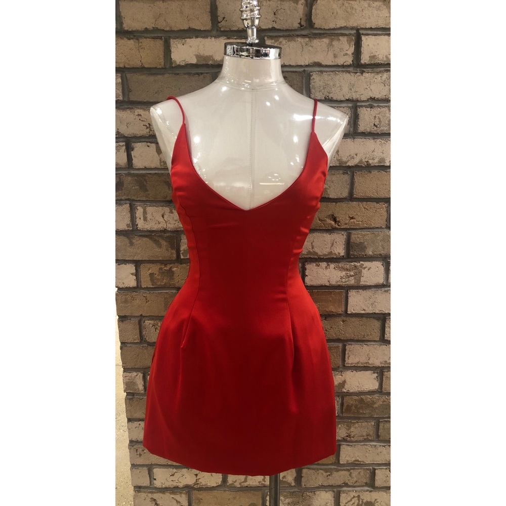 Selena Gomez look alike Red Mini Dress
